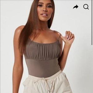 Brown Missguided Bodysuit 🤎